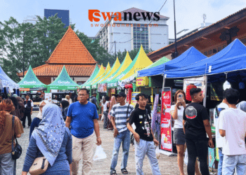Puasa Pertama di Pasar Takjil Taman Krida Budaya Soekarno Hatta Dipadati Warga: Lalu lintas Terpantau Ramai Lancar