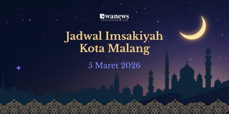 jadwal imsakiyah Malang hari ini 5 Maret 2026