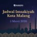 jadwal imsakiyah Malang hari ini 5 Maret 2026