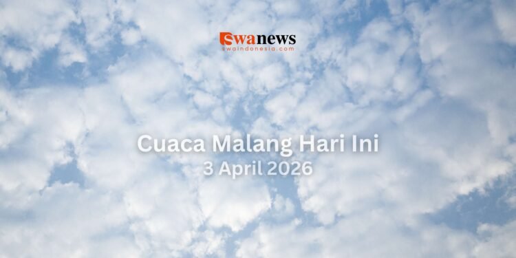Cuaca Kota Malang 3 April 2026