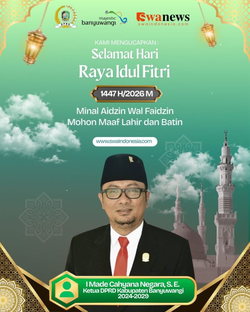 ucapan Selamat idul fitri wakil dprd banyuwangi