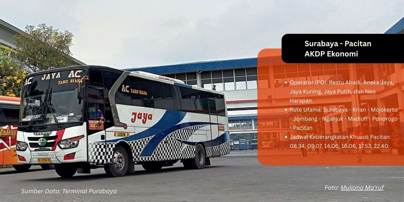 jadwal bus surabaya pacitan