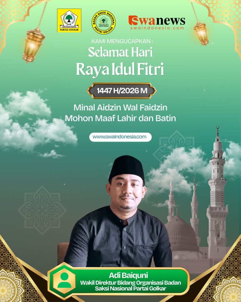 ucapan Selamat idul fitri adi baiquni