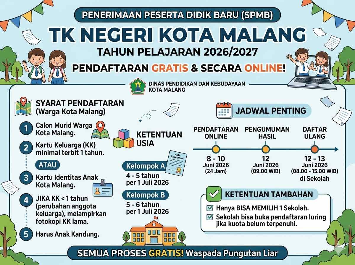 SPMB TK Negeri Kota Malang 2026