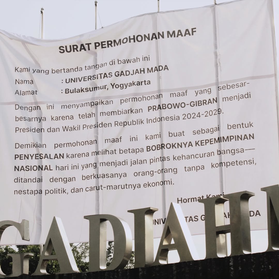 Baliho Permohonan Maaf
