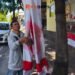 Lapak Bendera Merah Putih Musiman Mulai Sesaki Kota Batu