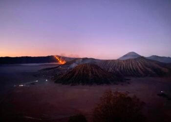 Kebakaran bromo meluas