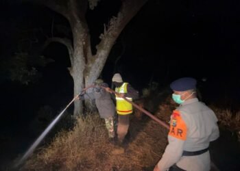 Bendung Karhutla Bromo, Polres Malang Terapkan Sekat Jalur di Pos Jemplang
