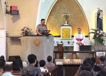 Kapolresta Malang Kota Perkuat Sinergi Lintas Agama Lewat Program Minggu Kasih di Katedral Ijen